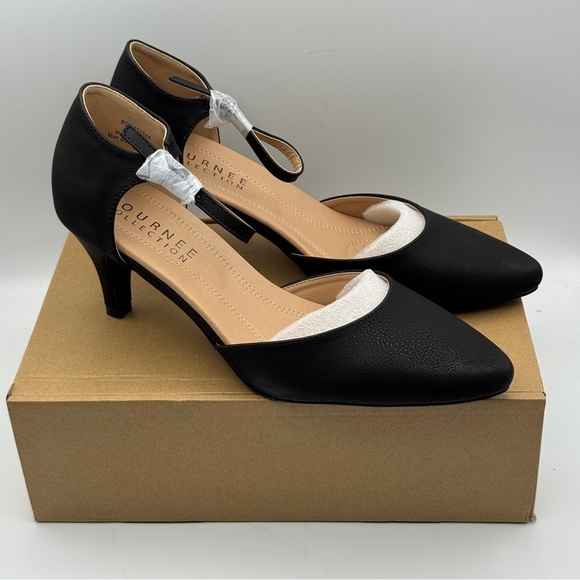 Journee Collection Bettie Black Heels Size 10 - Picture 1 of 7